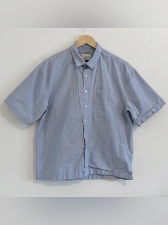 American Eagle Outfitters Other - American Eagle Blue Button Down Shirt Men’s Small 100% Cotton Relaxed Fit Preppy